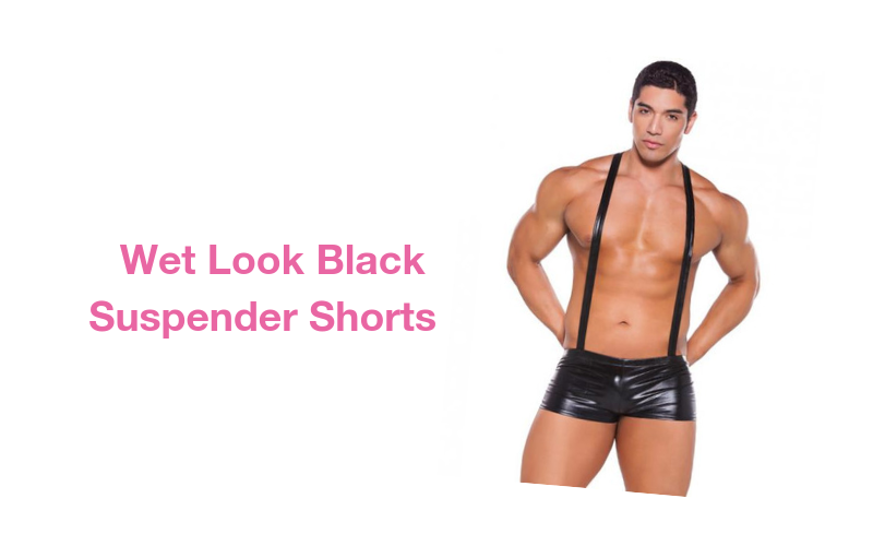 wet-look-black-shorts